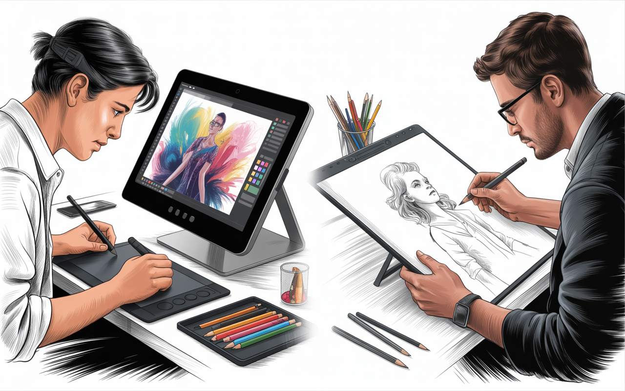 op Realistic Digital and Hand‑Drawn Illustrations on Fiverr