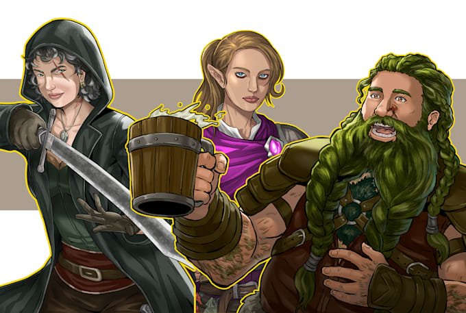 Top Realistic Digital and Hand‑Drawn Illustrations on Fiverr – Delivered in 24h 9 Fantasy Character Illustration Service by Bagus Pratama on Fiverr