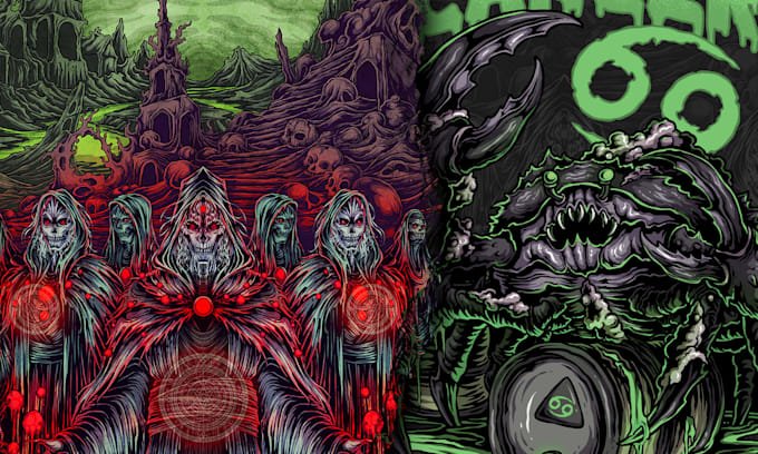 Top Realistic Digital and Hand‑Drawn Illustrations on Fiverr – Delivered in 24h 3 Dark Art & Fantasy Illustration Service by Anugerah on Fiverr