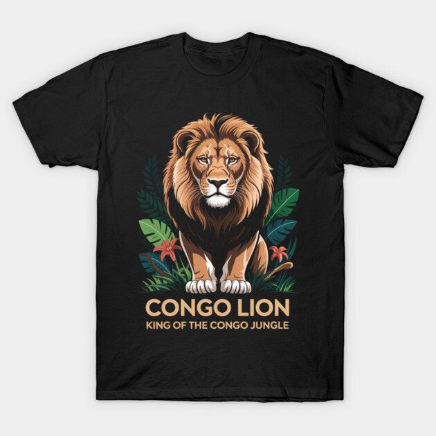 Unique Lion Gifts for Animal Lovers Under $30 7 Congo Lion King of The Congo Jungle T-Shirt