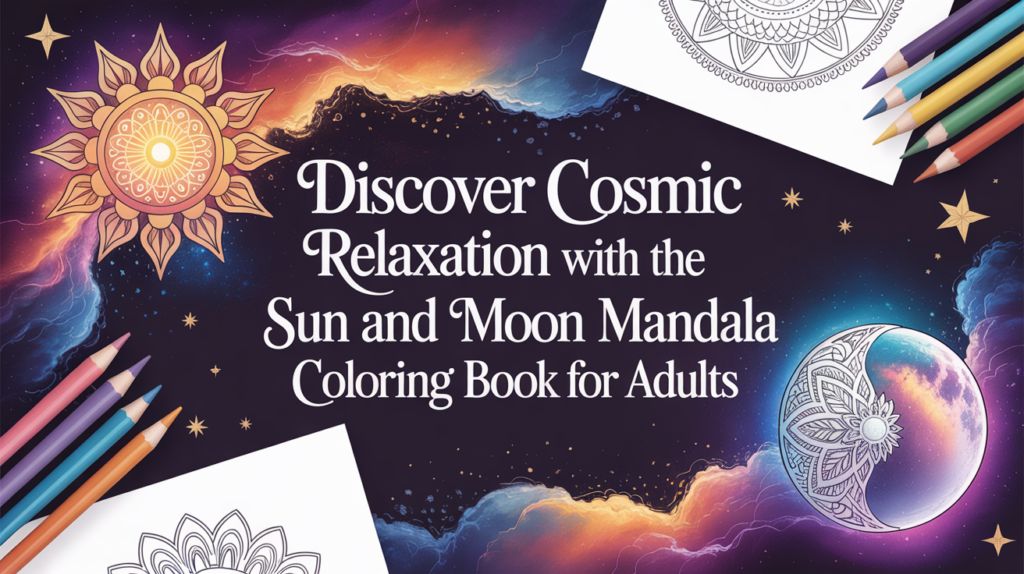 Sun and Moon Mandala Coloring Book
