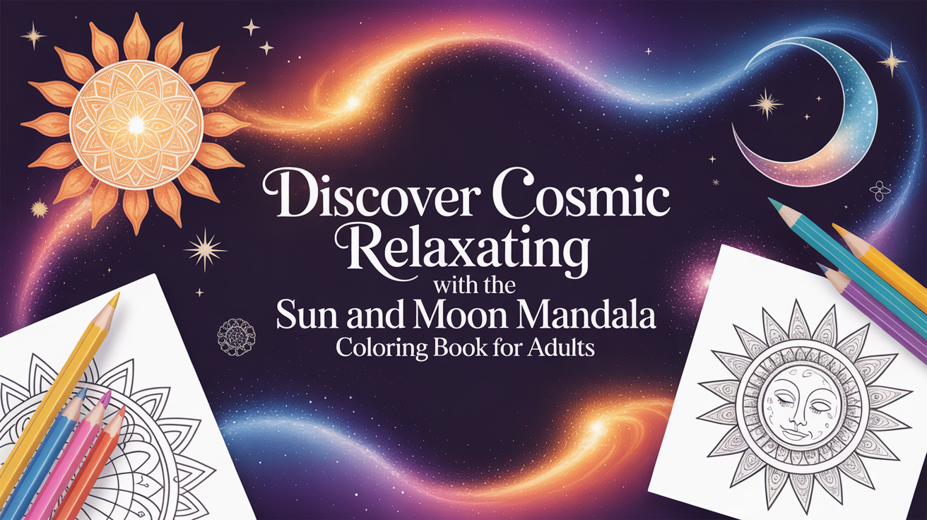 Sun and Moon Mandala Coloring Book