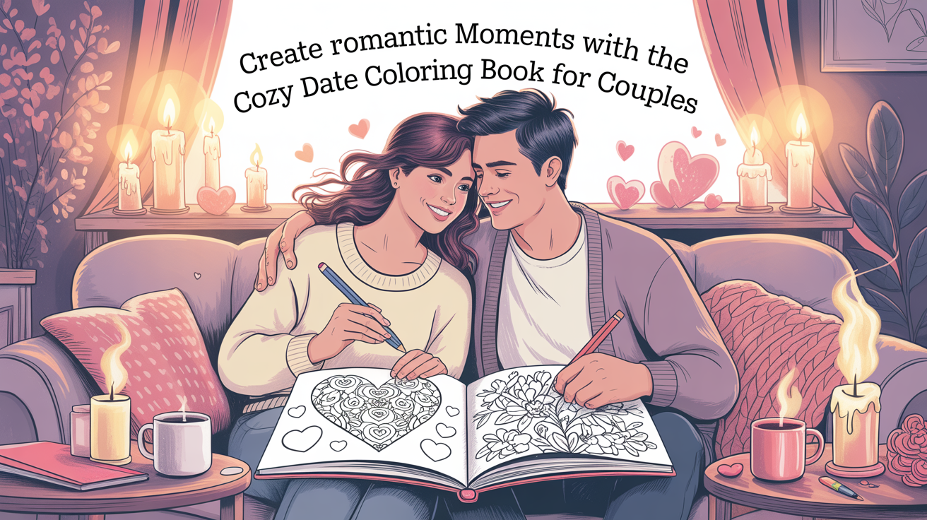 Cozy Date Coloring Book for Couples and Valentine’s Day