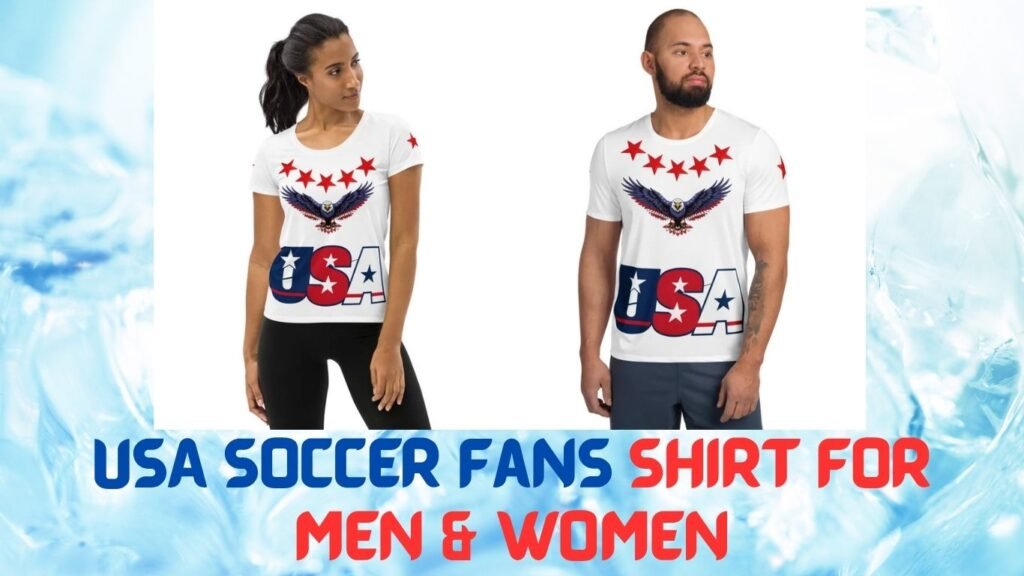 USA Soccer Fan Shirt featuring a stylish American soccer supporter design, athletic fit, and bold sports-inspired graphics for match days and everyday wear.